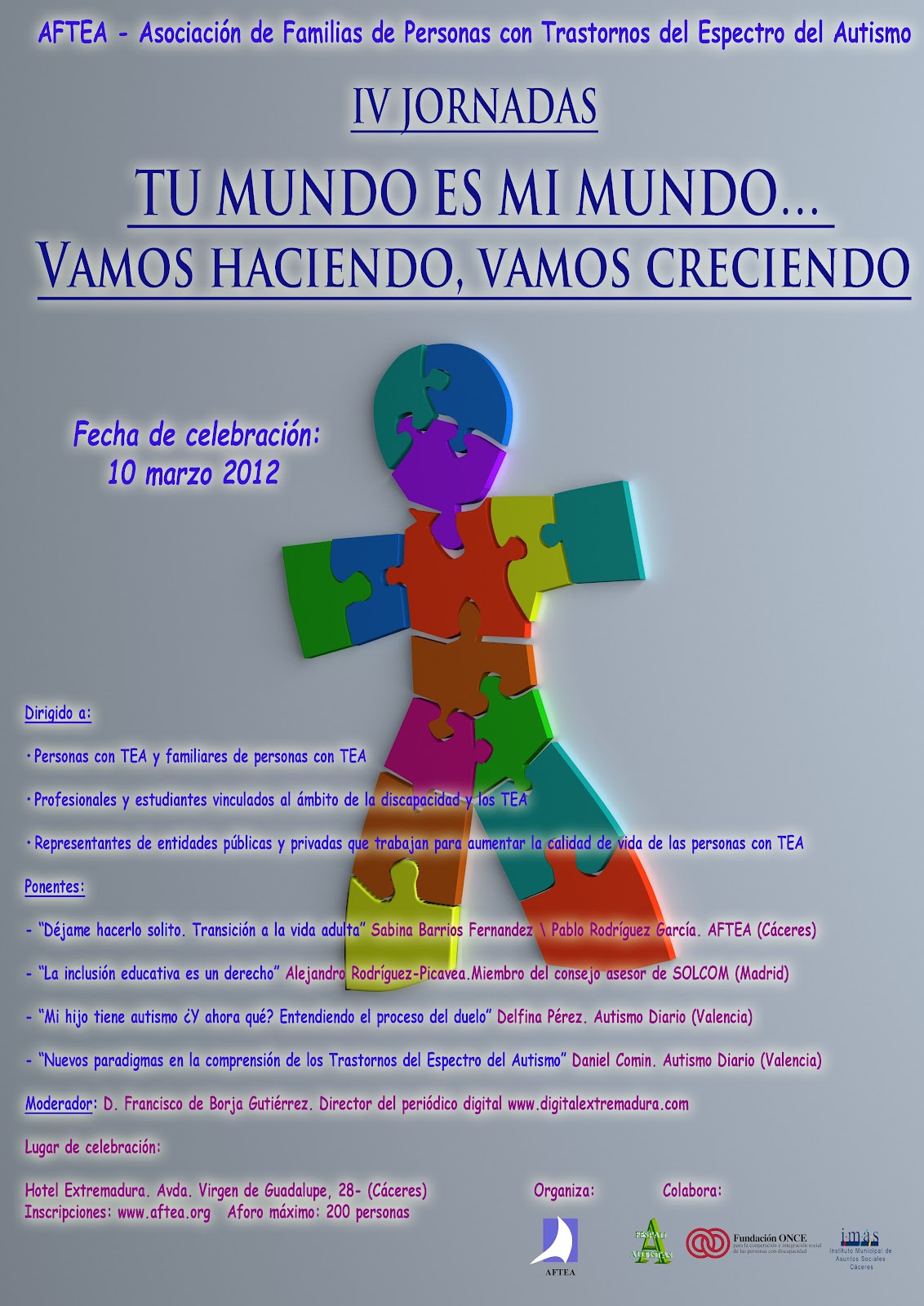 Jornadas de la Asociación de Familias con Personas del Trastorno del Espectro Autista en Cáceres
