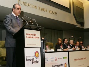 Luis Poyato, en su intervención en la presentación de la Plataforma del Tercer Sector