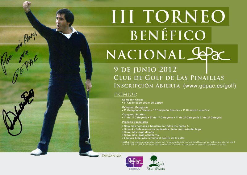 III Torneo Nacional Benéfico de Golf GEPAC, el 9 y 10 de junio en Albacete