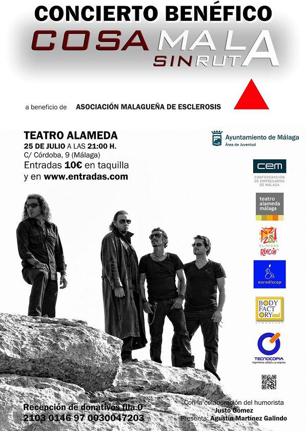 Concierto benéfico de la Asociación Malagueña de Esclerosis Múltiple para «subsistir y pagar al personal»