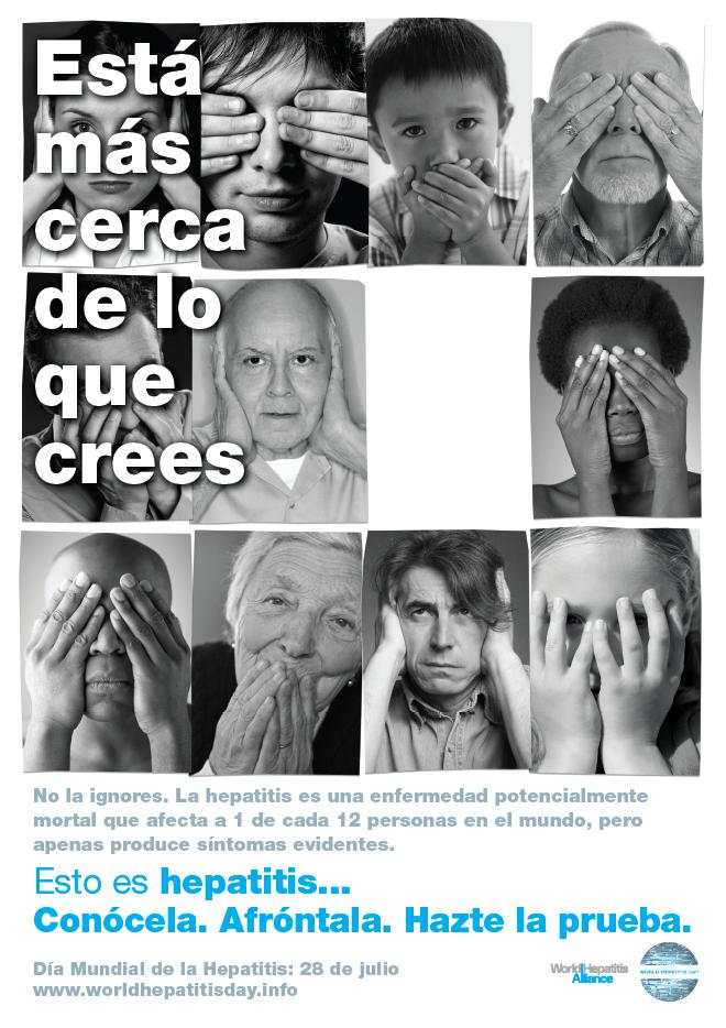 ‘Está más cerca de lo que crees’, lema del Día Mundial de la Hepatitis