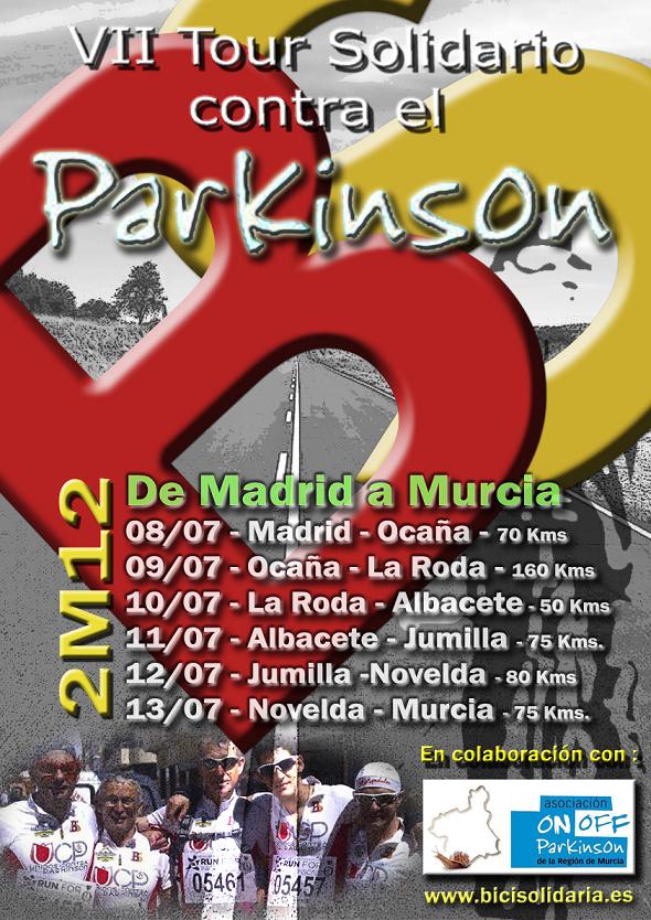 Cinco ciclistas murcianos recorren el país para informar sobre la enfermedad de Parkinson