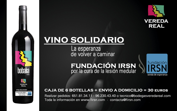 Venta de vino solidario para financiar la investigación de una cura de la lesión medular