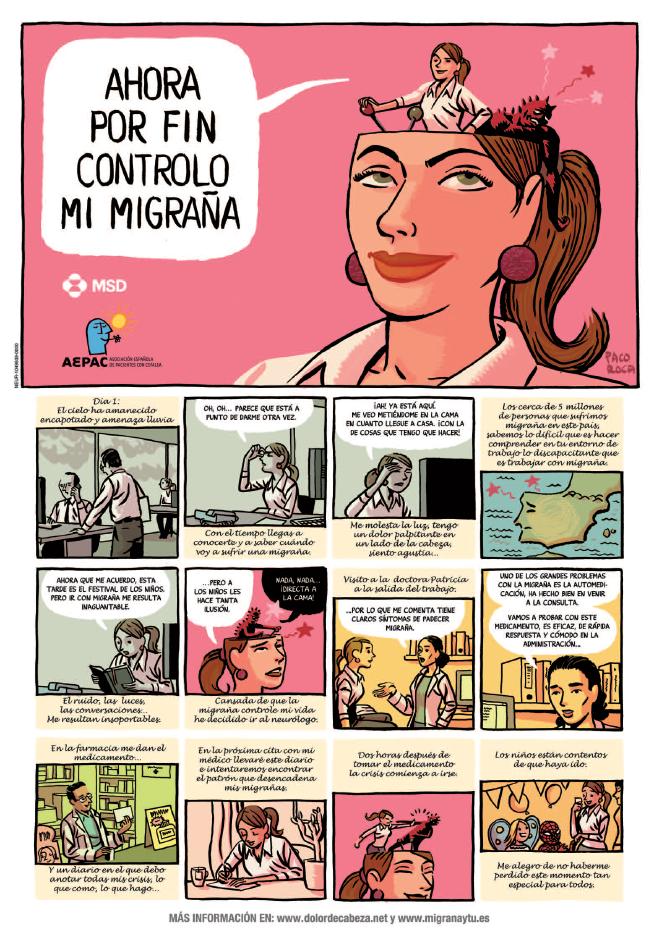 Campaña informativa de AEPAC en el Día Europeo de Acción contra la Migraña