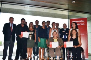 Foto de familia de los galardonados