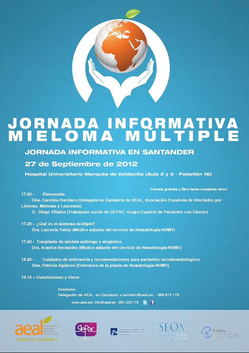 Jornada informativa sobre el mieloma múltiple de la AEAL en Santander