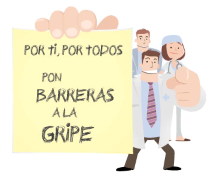 ‘Pon barreras a la gripe’, la importancia de la vacunación de los profesionales