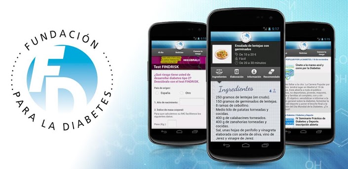 Información, nutrición y actividades en una ‘app’ para pacientes diabéticos