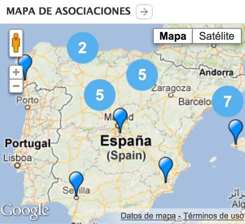 El Mapa de Asociaciones incluye ya a 25 entidades de lucha contra el VIH/sida
