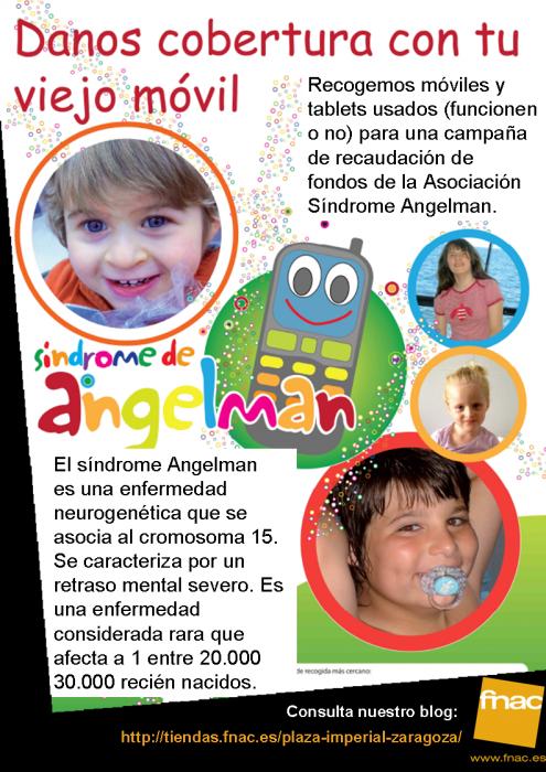 Una campaña de la Asociación Síndrome de Angelman recoge más de 11.000 móviles