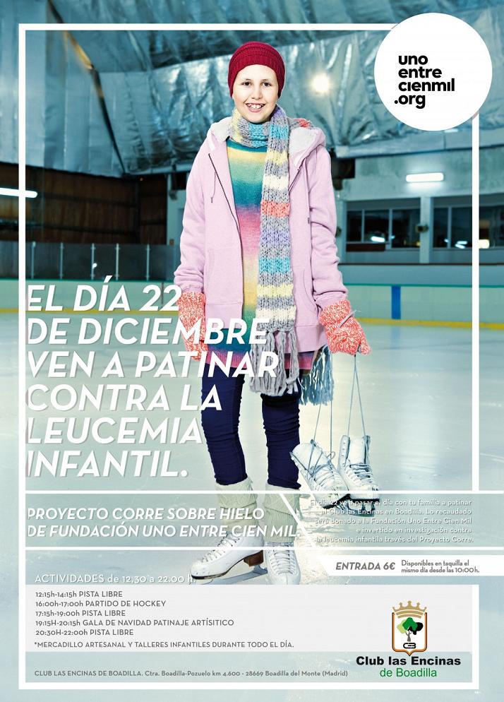 Jornada de patinaje sobre hielo para la investigación contra la leucemia infantil