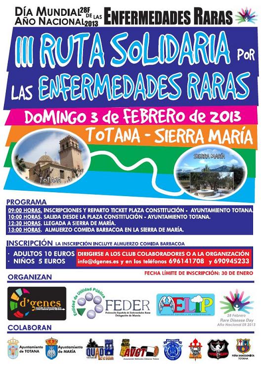 FEDER organiza la ‘III Ruta Solidaria por las Enfermedades Raras’