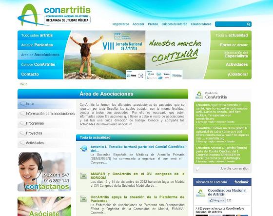 ConArtritis renueva su página web