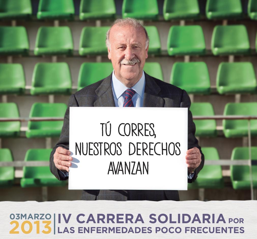 Vicente del Bosque, imagen de la ‘IV Carrera por la Esperanza de las ER’