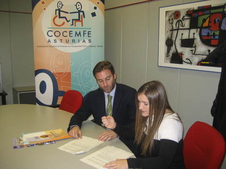 COCEMFE Asturias e Ibercaja colaborarán en la inclusión laboral de personas con discapacidad