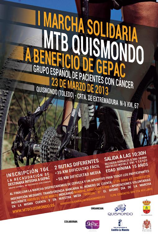 Marcha solidaria en Mountain Bike a favor de GEPAC