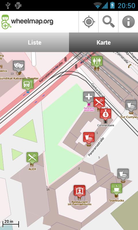 ‘Wheelmap’, mapa de lugares accesibles e inaccesibles para usuarios de sillas de ruedas