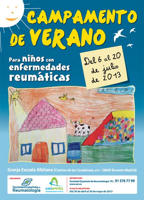 Campamento de verano para niños de ConArtritis, el mes de julio en Brunete