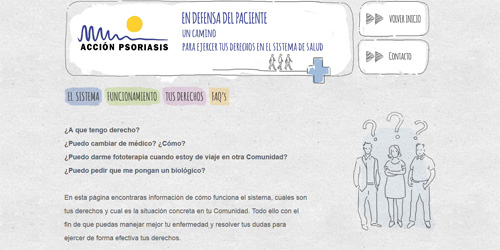 Mapa de servicios para pacientes con psoriasis de Acción Psoriasis