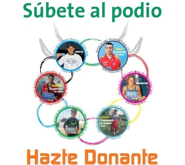 ¡Súbete al podio. Hazte donante! en el Día Nacional del Donante de Órganos