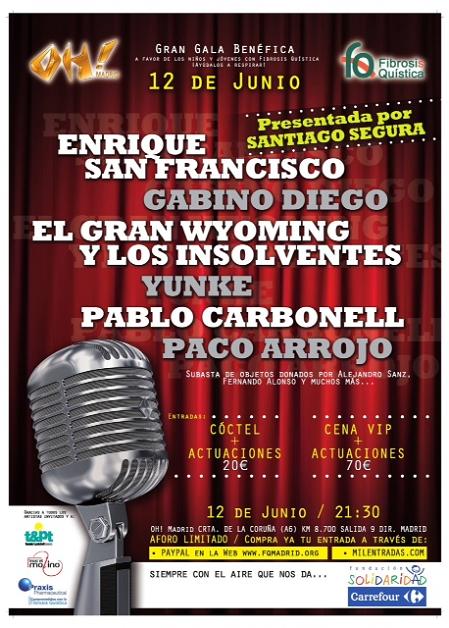 Este miércoles, Gala Benéfica de la Asociación Madrileña de Fibrosis Quística