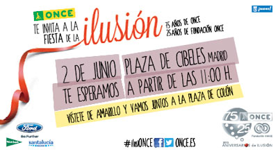 Fiesta de ONCE y Fundación ONCE para celebrar sus 75 y 25 aniversarios