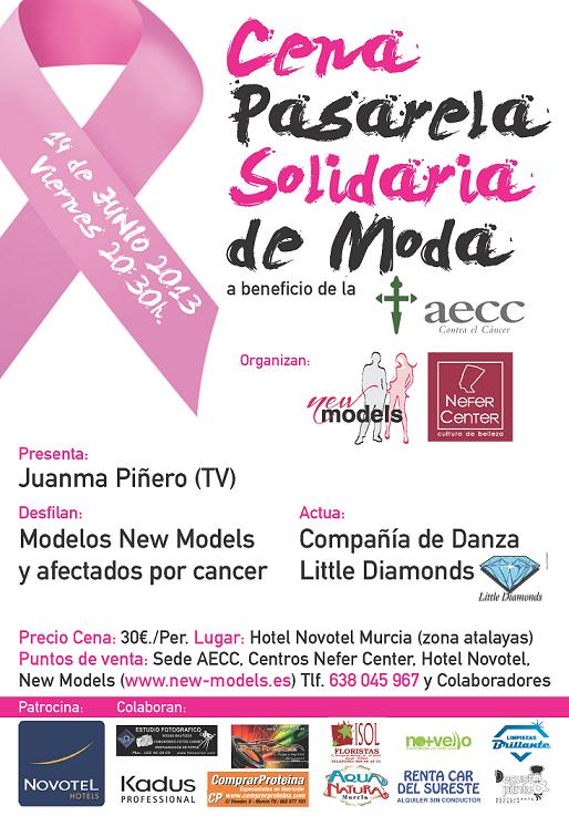 Desfile de moda solidario a favor de la Junta Provincial de Murcia de la AECC