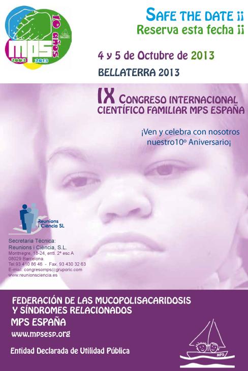 IX Congreso Internacional Científico Familiar-MPS España, este viernes en BCN
