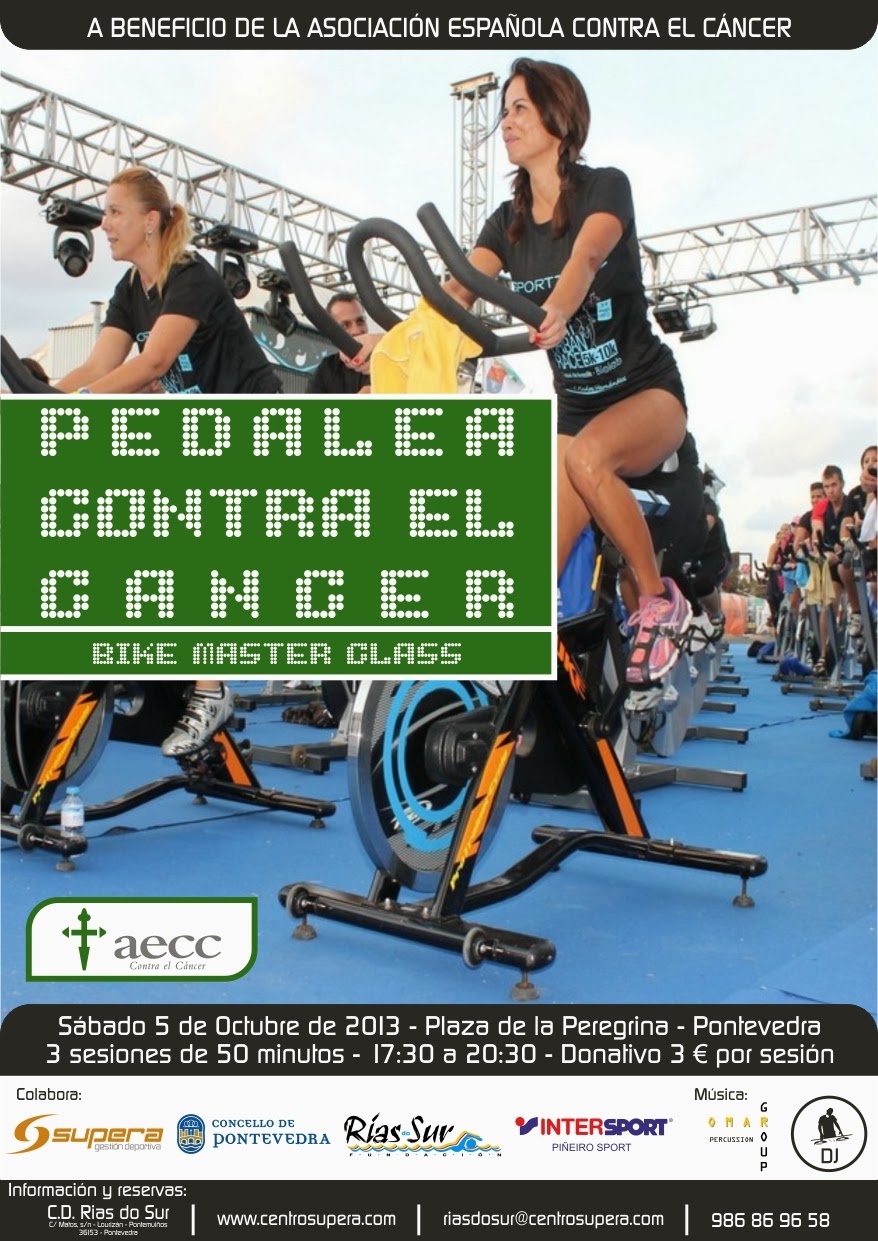 ‘Pedalea contra el cáncer’ a favor de la AECC este sábado en Pontevedra