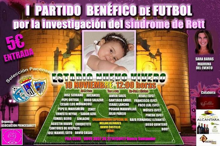 Partido benéfico de fútbol para la investigación del síndrome de Rett