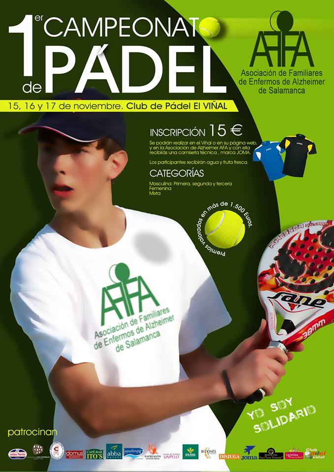 Torneo de Pádel por el Alzheimer de AFA Salamanca