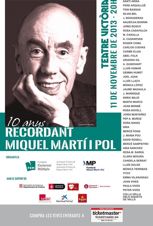La FEM recuerda a Miquel Martí i Pol, poeta y paciente con EM