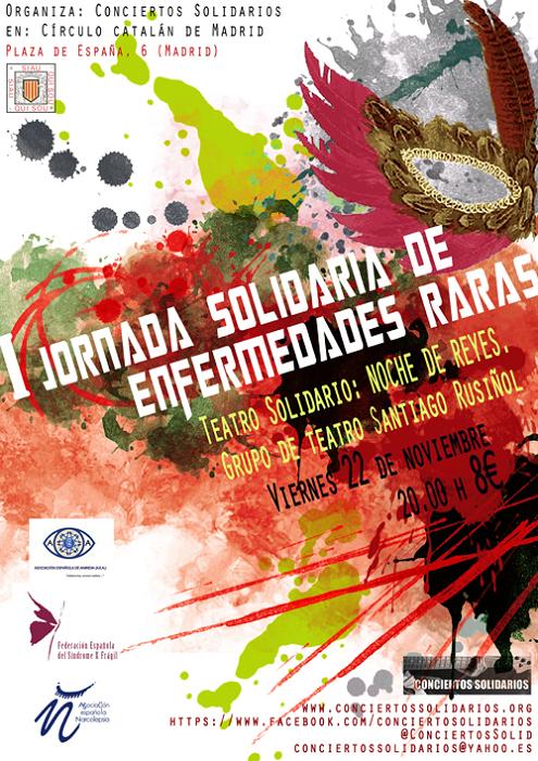 Teatro a favor de las asociaciones de narcolepsia, aniridia y síndrome X frágil