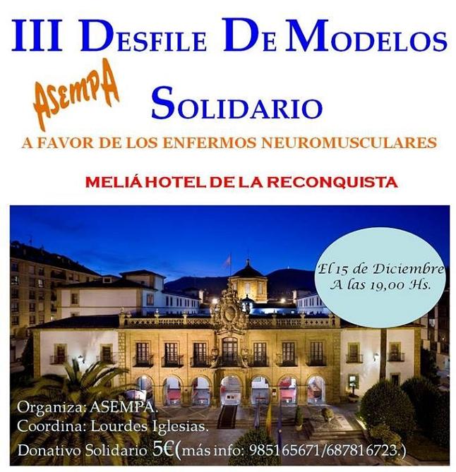 III Desfile Solidario de Modelos de ASEMPA, este domingo en Oviedo