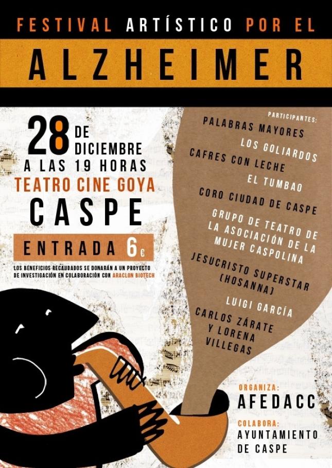 Festival Artístico por el Alzheimer de AFEDACC en Caspe, Zaragoza