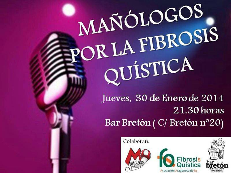 Monólogos solidarios en favor de la Asociación Aragonesa de Fibrosis Quística