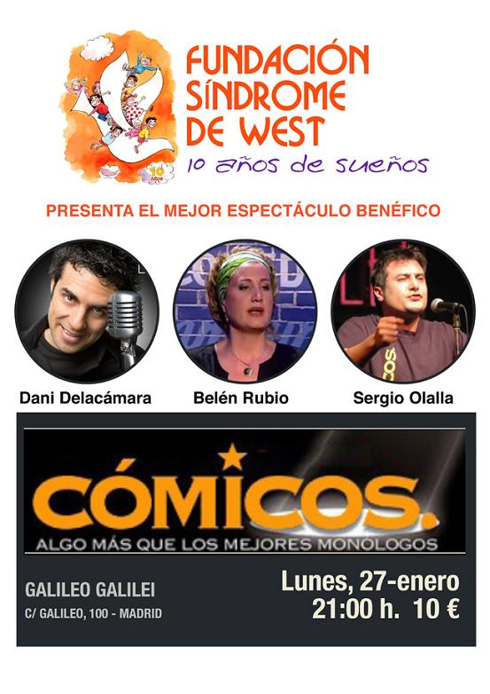 Espectáculo ‘Cómicos’ a favor de la Fundación Síndrome de West