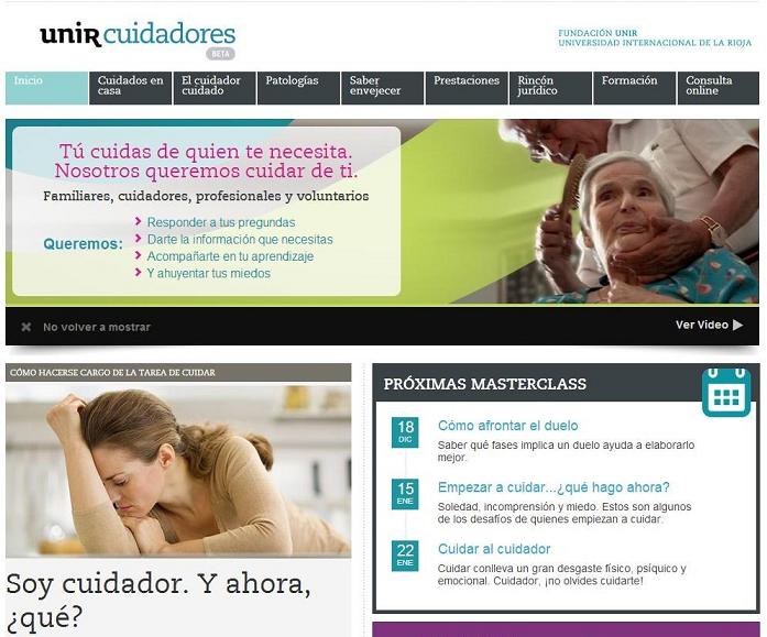 Nuevo portal web para la formación y el apoyo a los cuidadores