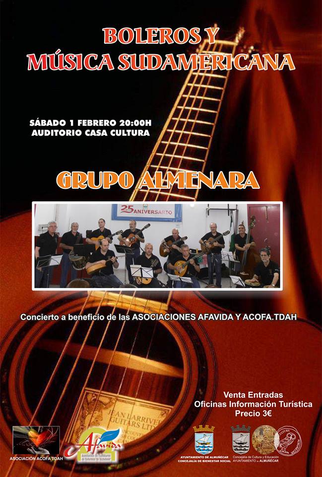Concierto de AFAVIDA y ACOFA TDAH, el sábado en Almuñécar