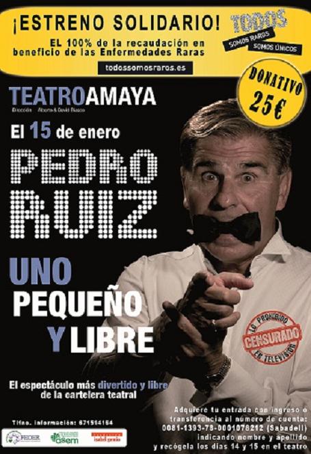 Espectáculo para la investigación de las ER, el 15 de enero en Madrid