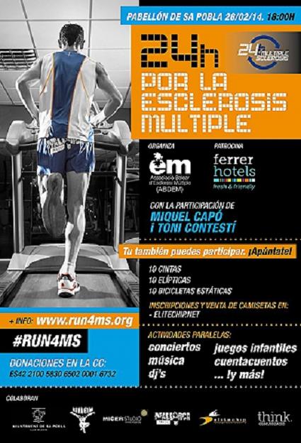 ABDEM corre este viernes 24 horas por la esclerosis múltiple