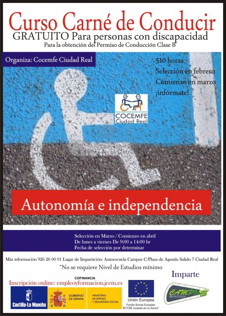 Curso ‘Permiso de conducción para personas con discapacidad’
