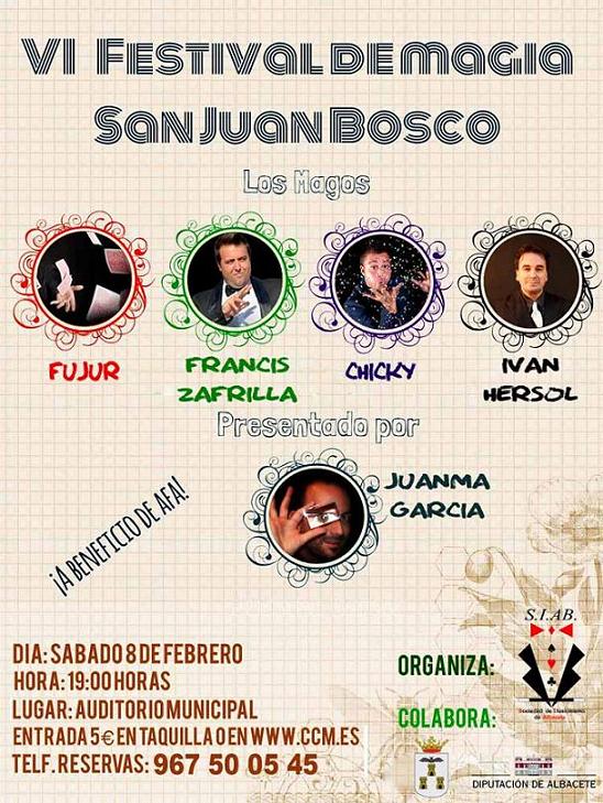 Festival de Magia ‘San Juan Bosco’ a favor de AFA Albacete