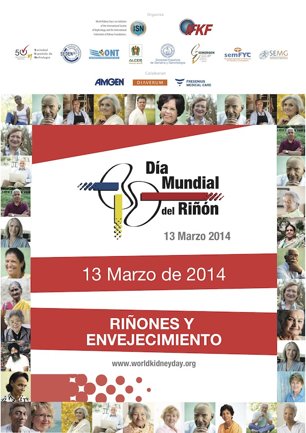 Este jueves, ‘Los riñones envejecen, igual que tú’, lema del Día Mundial del Riñón