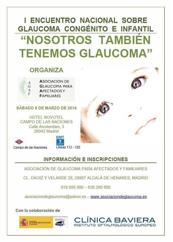 I Encuentro Nacional de Glaucoma Congénito e Infantil, el sábado en Madrid