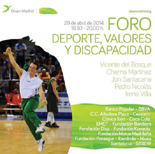 Down Madrid organiza el Foro Deportes, Valores y Discapacidad