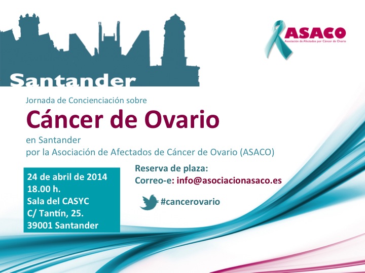 Santander Programa anverso ASACO cancer ovario caja cantabria 2014