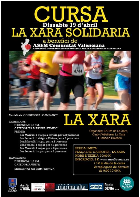 Carrera solidaria a beneficio de ASEM CV, este sábado en La Xara