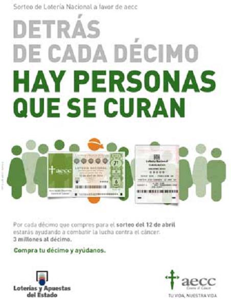 Sorteo especial de Lotería Nacional a favor de la AECC