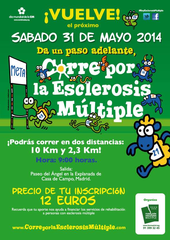 Este sábado ‘Corre por la Esclerosis Múltiple’ en Madrid
